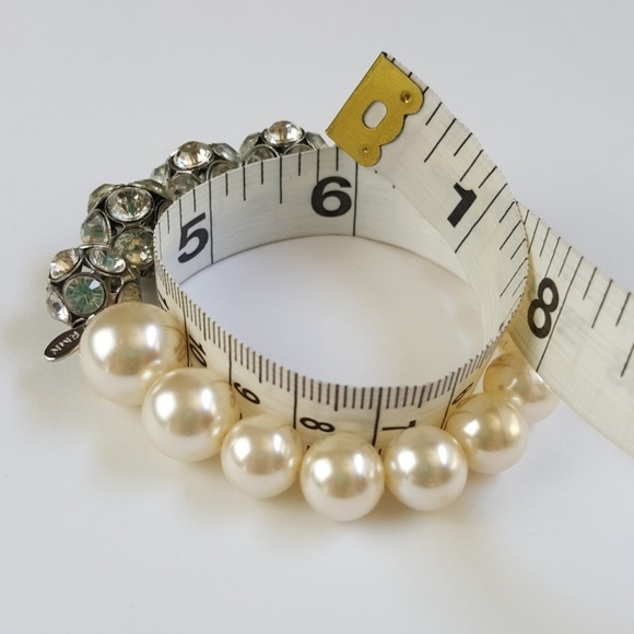 Pearl & Rhinestone Beaded Bracelet NIB - Picture 6 of 8